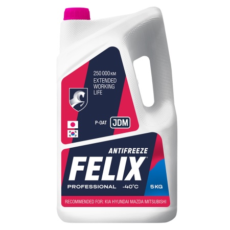 Жидкость охлаждающая "Антифриз" FELIX JDM Pink , в п/э кан. 5 кг