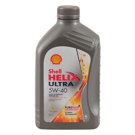 Масло Shell моторное 5W40 Helix Ultra A3/B3, A3/B4, SN/CF 1 л (синтетика)