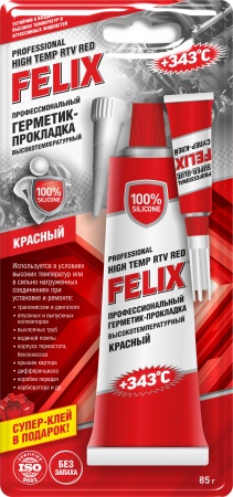 Герметик - прокладка (красный) 85 гр. Felix "Тосол-Синтез" термостойкий