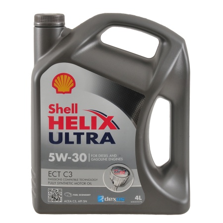 Масло Shell моторное 5W30 Ultra ECT С3 4 л (синтетика)
