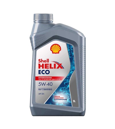 Масло Shell моторное 5W40 Helix ECO SN 1 л (Синтетика)