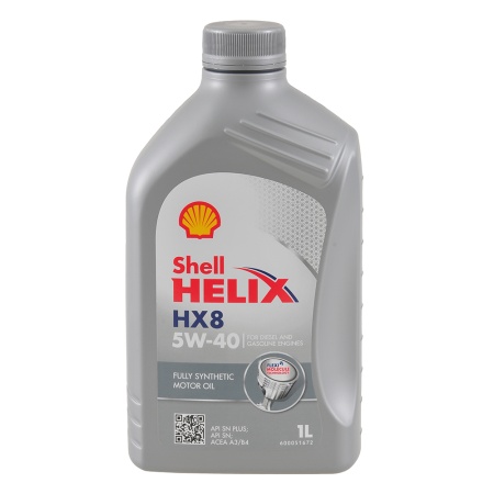 Масло Shell моторное 5W40 HX 8 A3/B3, A3/B4, SN/CF 1л (синтетика)