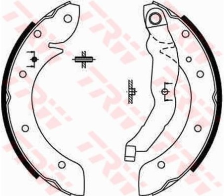 Колодка тормозная 2101-07,2121-21214,2123 зад (к-т) (Dafmi)