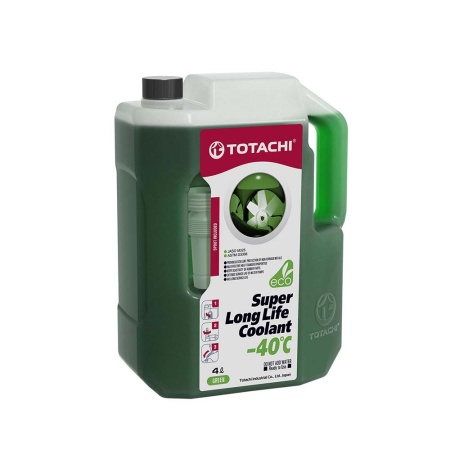 Жидкость охлаждающия "Антифриз" TOTACHI SUPER LONG LIFE COOLANT Green -40C 4л (замена 4562374692145)